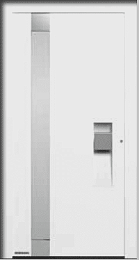 Двери входные алюминиевые ThermoCarbon Hormann - Мотив 306 в Новокубанске